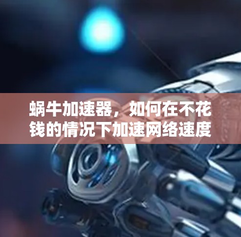 蜗牛加速器，如何在不花钱的情况下加速网络速度