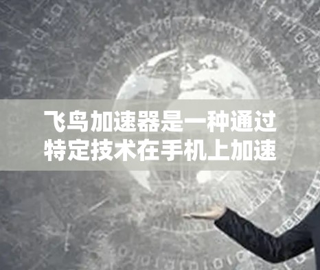 飞鸟加速器是一种通过特定技术在手机上加速视频或图片的应用程序，通常称为飞鸟相屏或飞鸟加速器。以下是关于该产品的详细信息