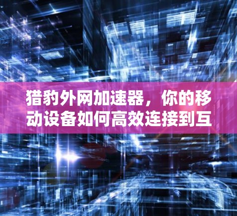 猎豹外网加速器，你的移动设备如何高效连接到互联网？
