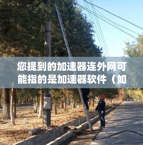 您提到的加速器连外网可能指的是加速器软件（如Net速、Speedmax、Speedmax Pro等）连接到互联网。如果您需要安装或使用这些加速器软件，可以按照以下步骤进行
